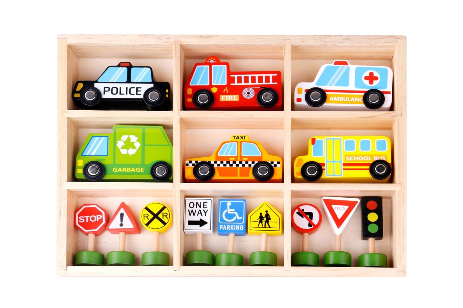 Kids' Transportation & Street Sign Set