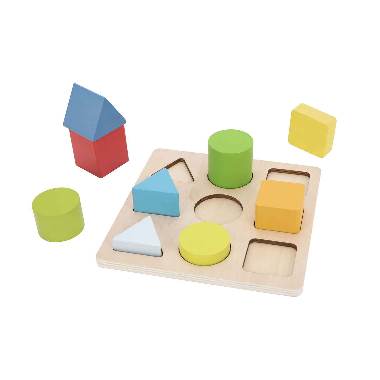 Tooky Toy Colour & Shape Sorter Blocks