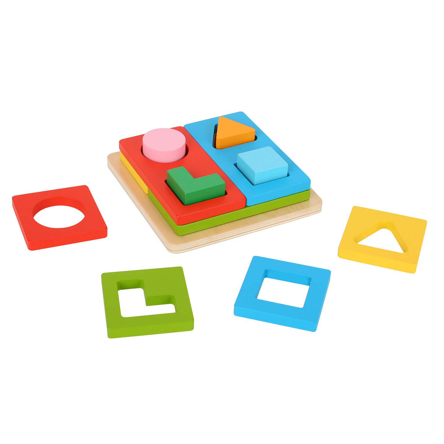 Tooky Toy Multi-Shape Sorter Blocks