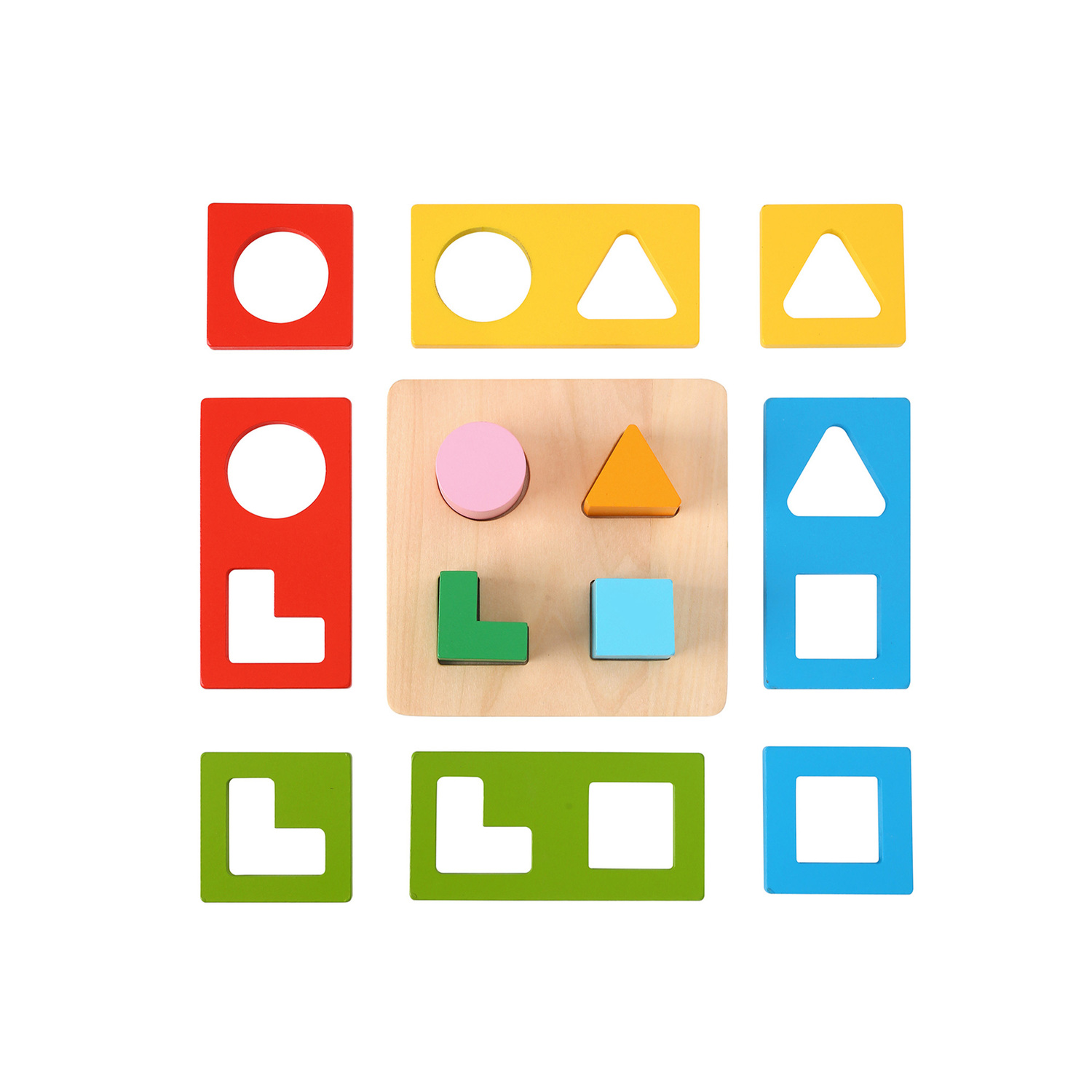 Tooky Toy Multi-Shape Sorter Blocks