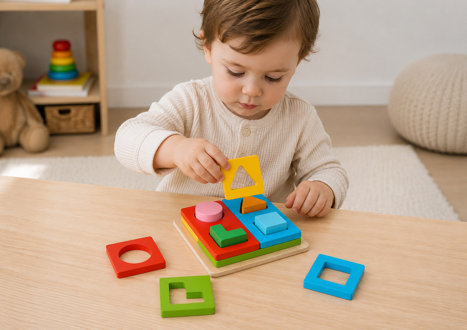 Tooky Toy Multi-Shape Sorter Blocks
