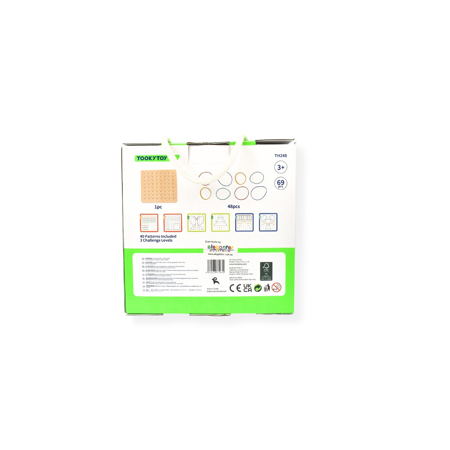 Tooky Toy Rubber Band Geoboard