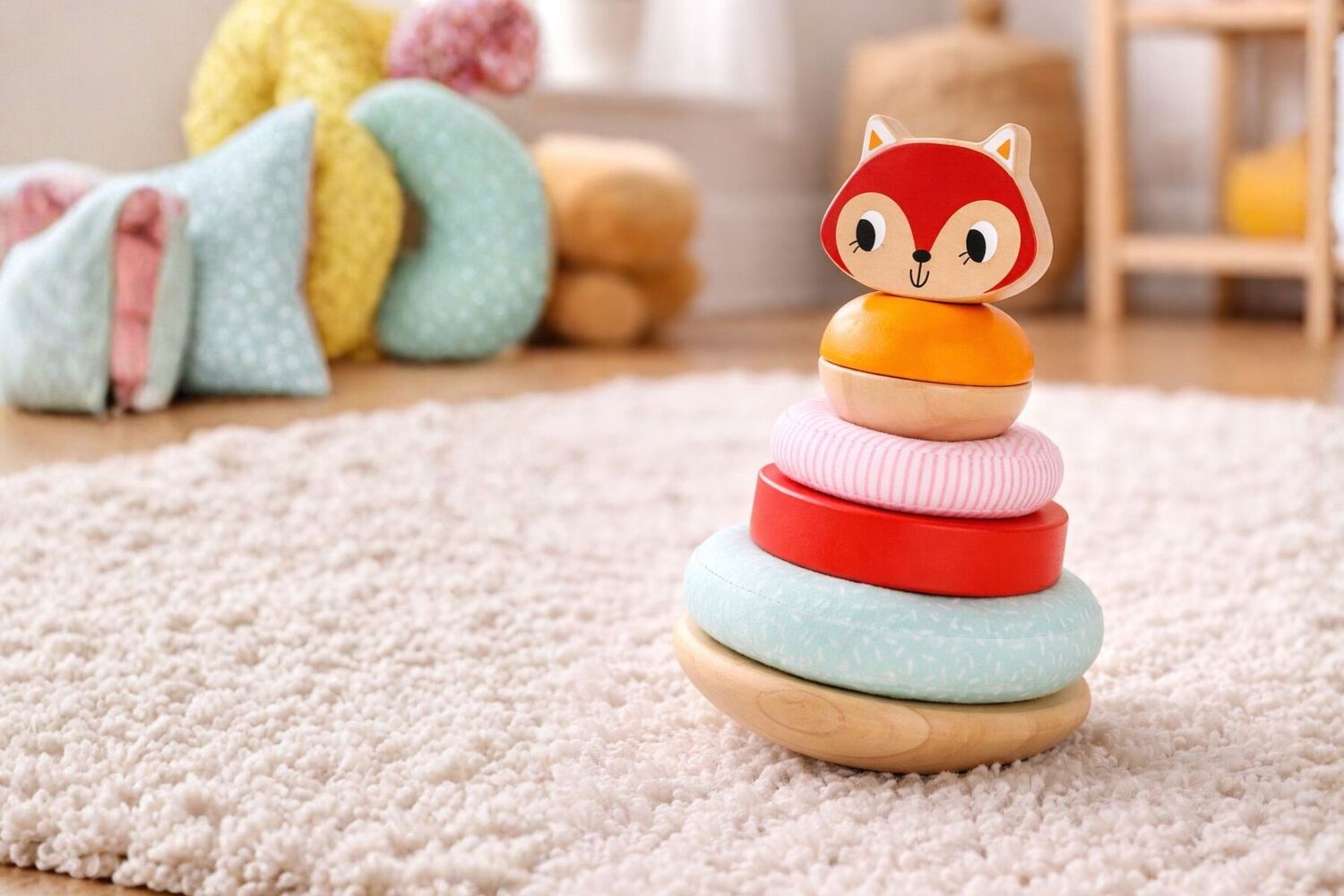 Tooky Toy Fox Sensory Stacking Tower