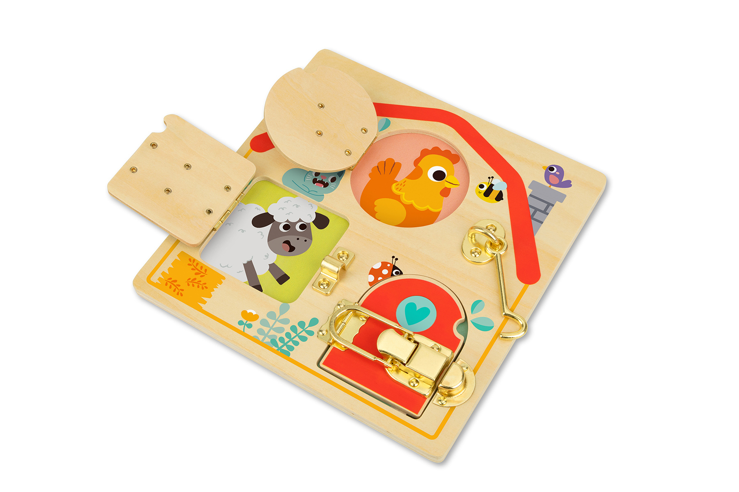 Tooky Toy Latches Activity Board