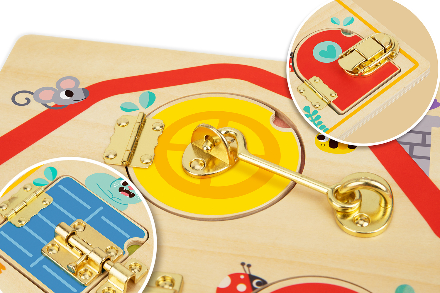 Tooky Toy Latches Activity Board
