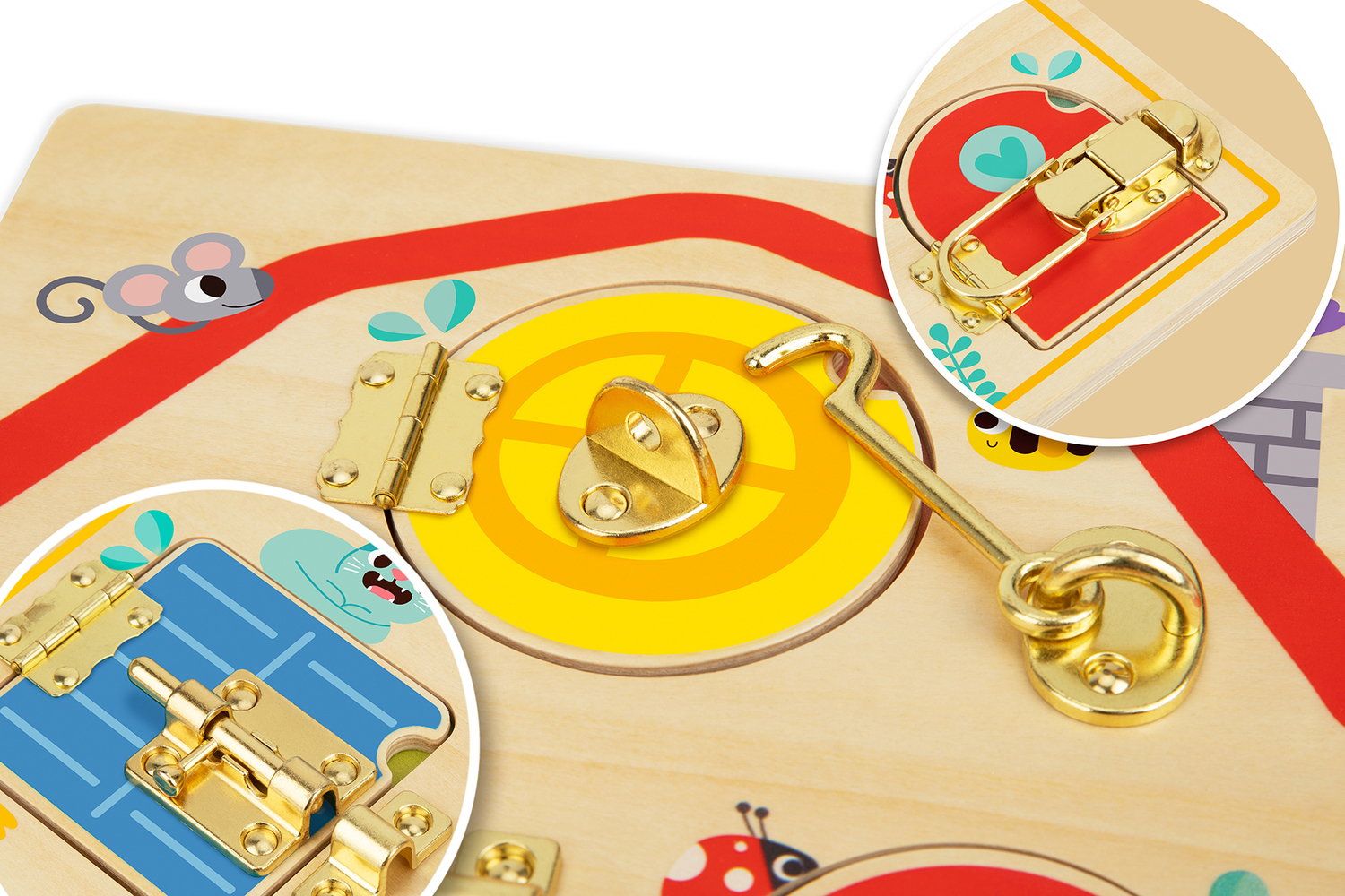 Tooky Toy Latches Activity Board