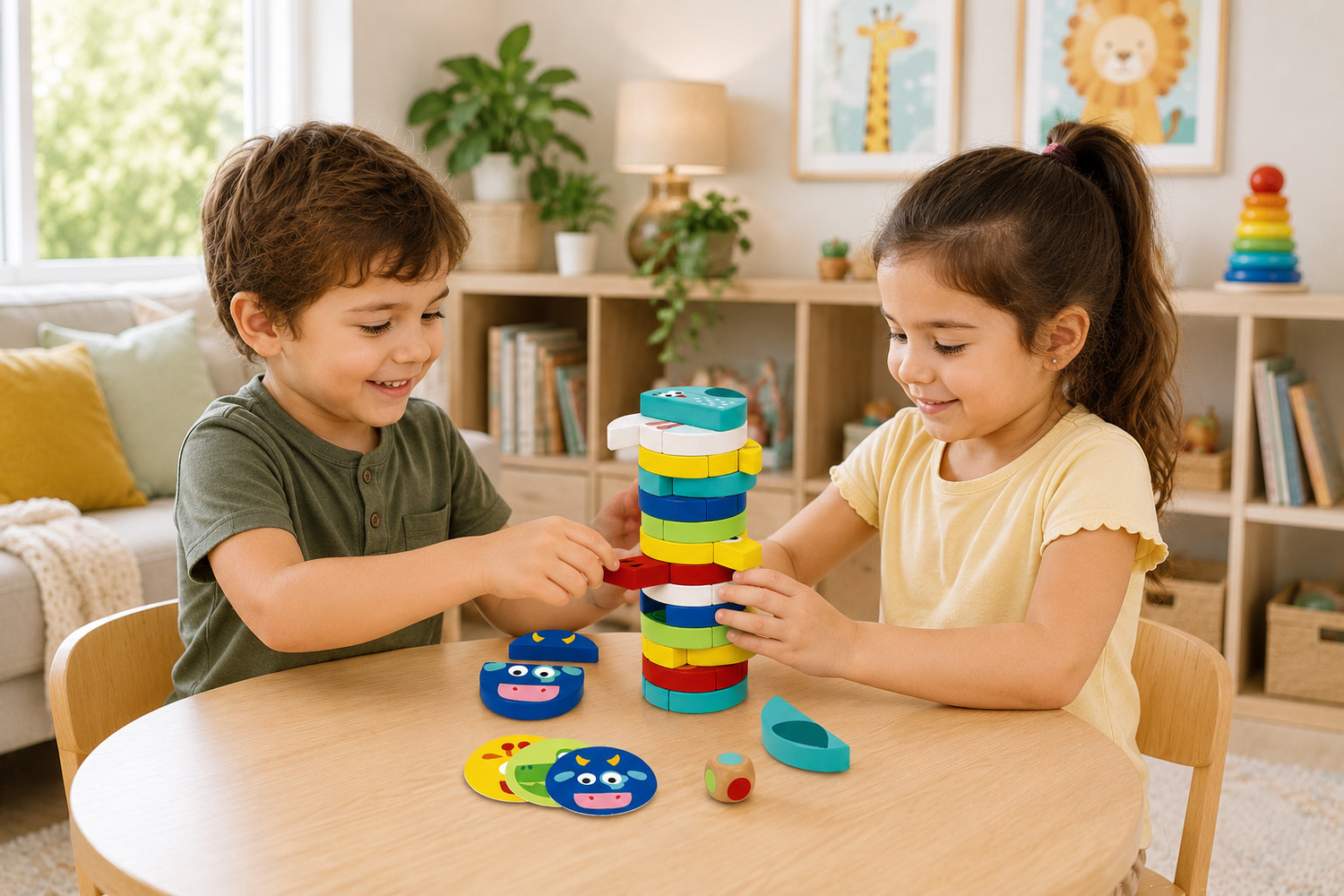 Tooky Toy Animal Stacking Game