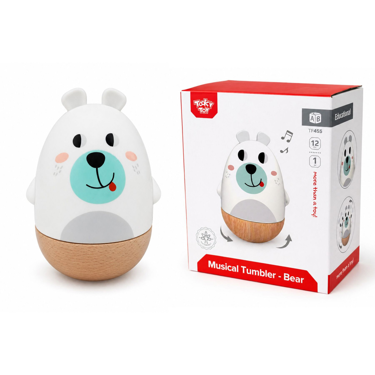Tooky Toy Wind Up Bear Musical Tumbler