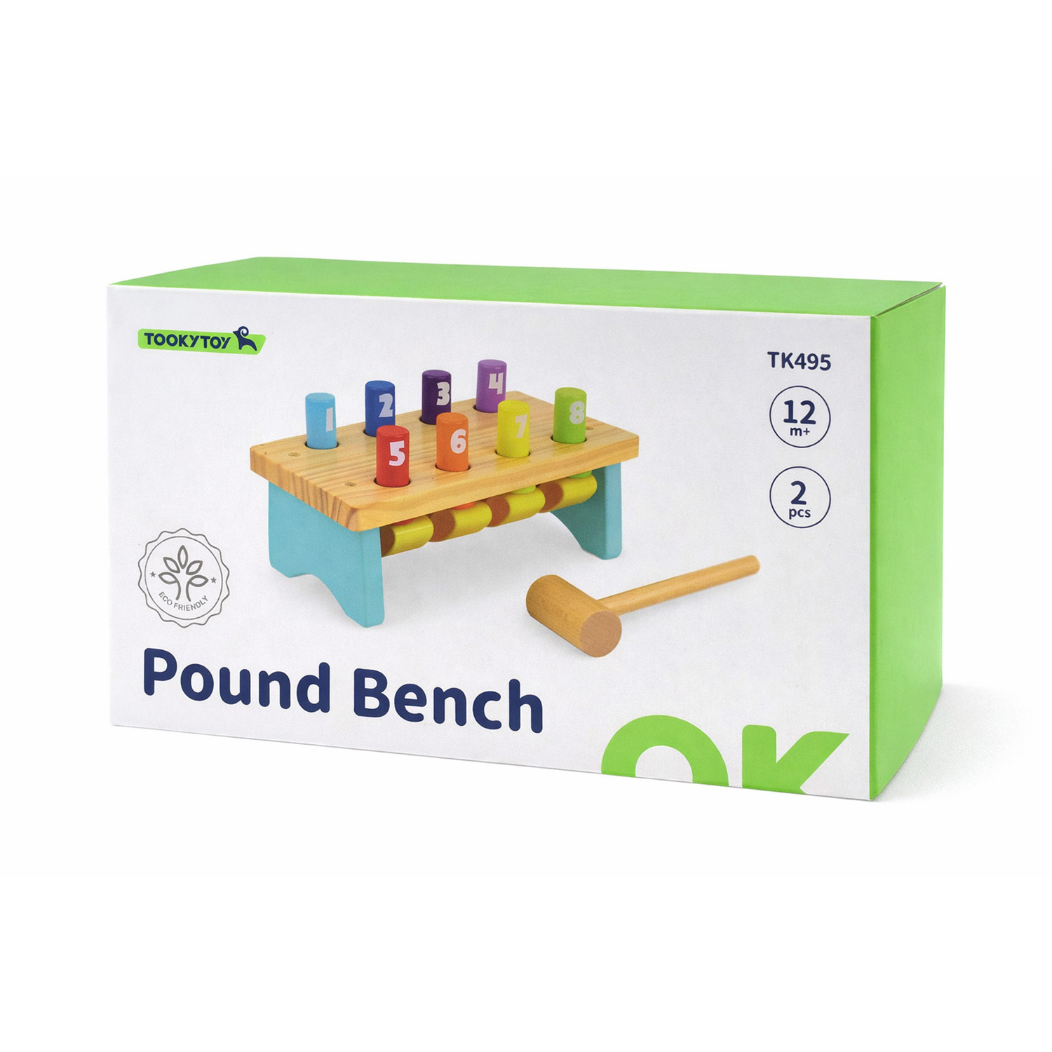 Tooky Toy 8 Pin Pound Bench