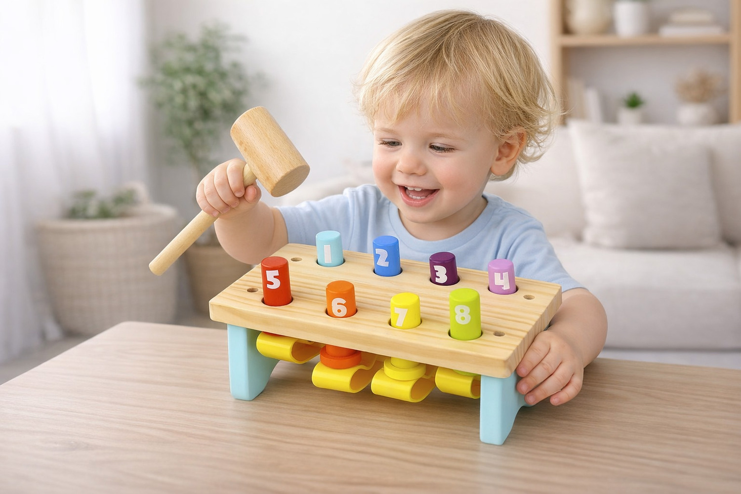 Tooky Toy 8 Pin Pound Bench