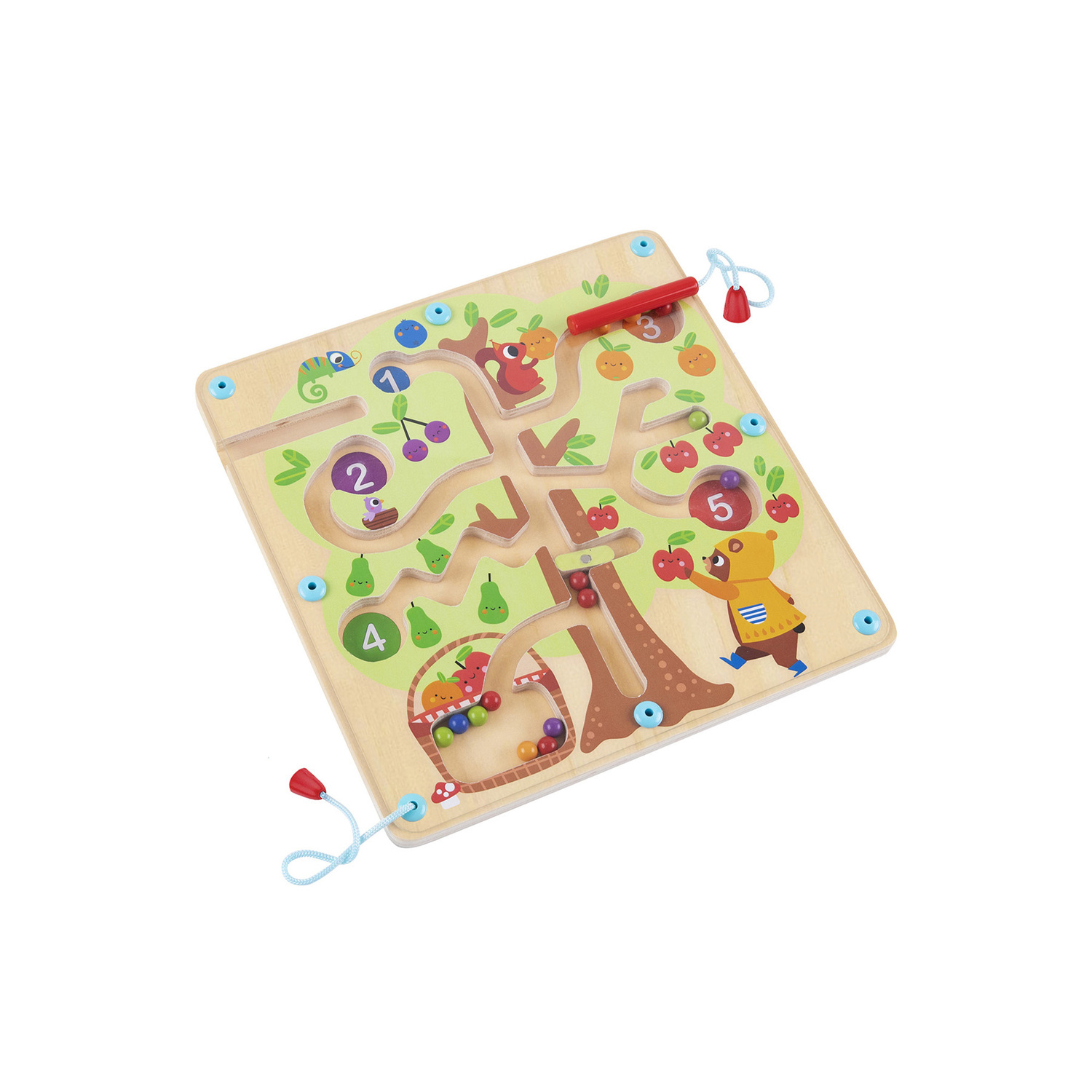 Tooky Toy Counting Fruit Ball Maze Tree