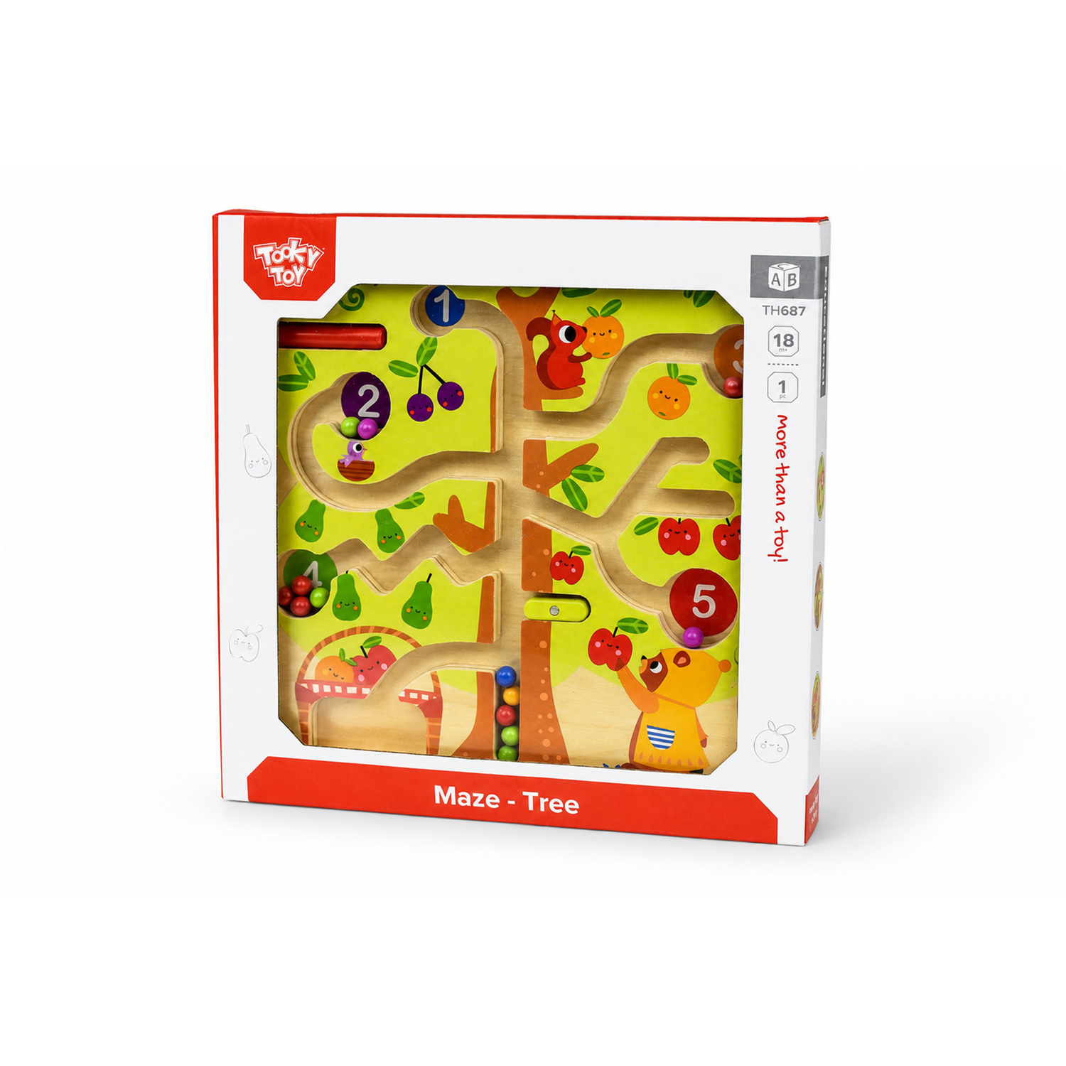 Tooky Toy Counting Fruit Ball Maze Tree