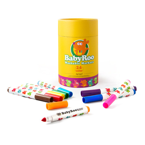 Kids 24 Piece Baby Roo Washable Marker Set