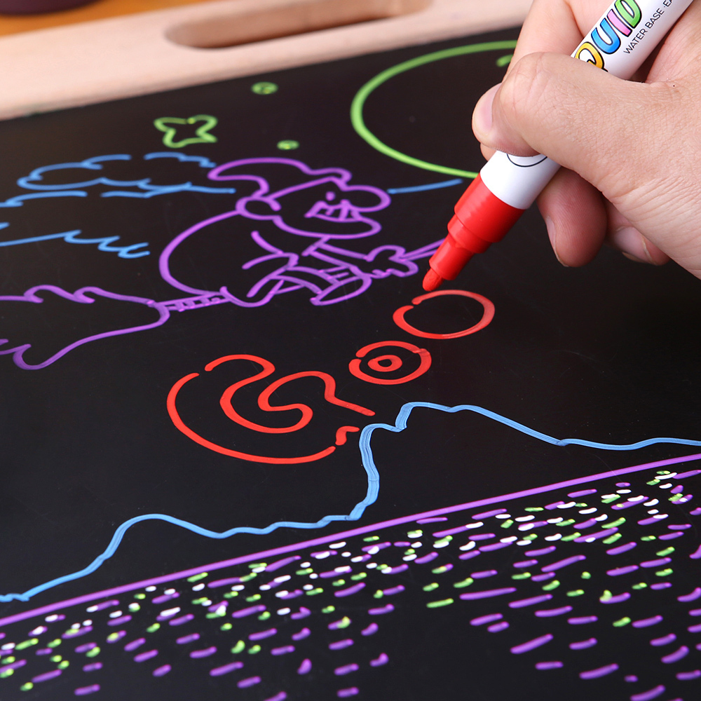 Kids 6 Piece Liquid Chalk Marker Set