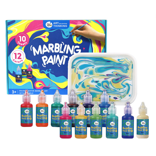 JarMelo Marbling Paint Craft Kit Temple & ster