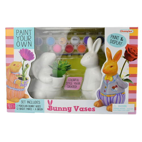 Kaper Kidz Pyo Bunny Vases Craft Kit