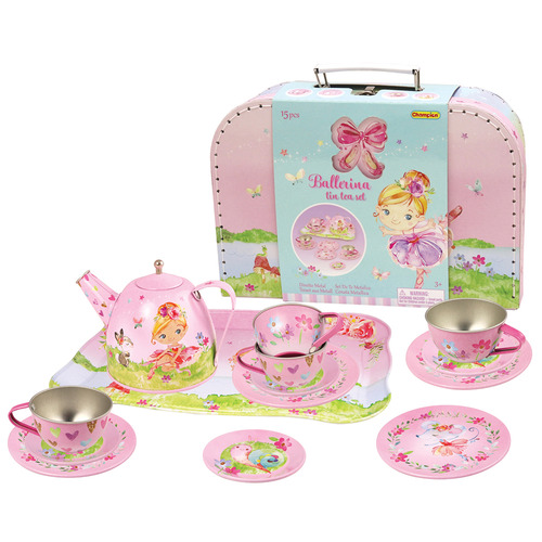 Kaper Kidz Ballerina Tin Tea Playset