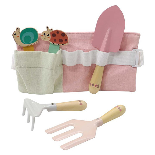 KaperKidz Kaper Kidz Pink Garden Tool Belt Playset Temple & ster