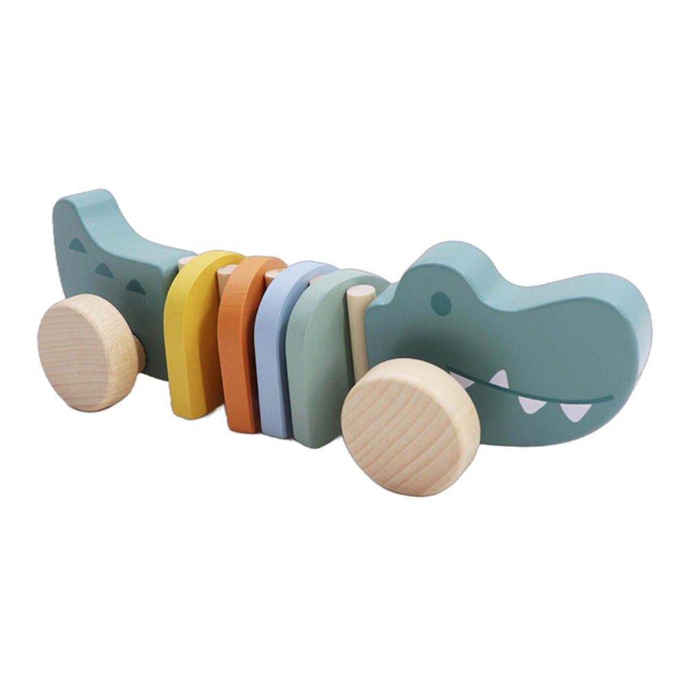 Kaper Kidz Pull Along Wooden Crocodile