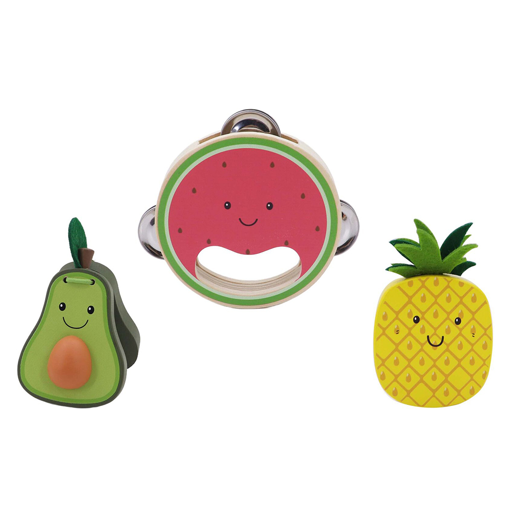 Kaper Kidz 3 Piece Musical Fruit Instrument Set