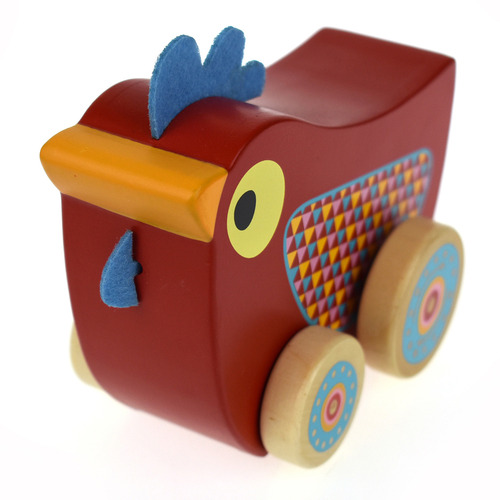 Kids Chicken Wind & Walk Wooden Music Box