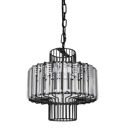 Right At Home Decor Black 26cm Acrylic Pendant Light Temple & ster