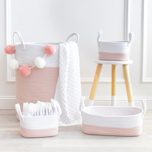 3 Piece Cotton Rope Storage Set