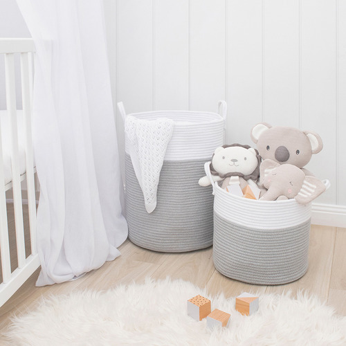 LivingTextiles Living Textiles Kids' Cotton Rope Hamper | Temple & Webster