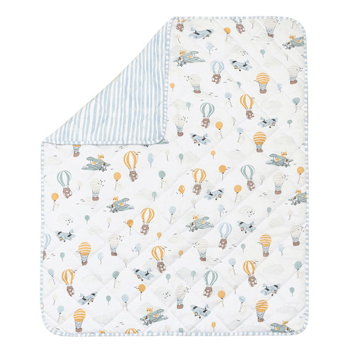 Living Textiles Reversible Cotton Cot Comforter Temple & ster