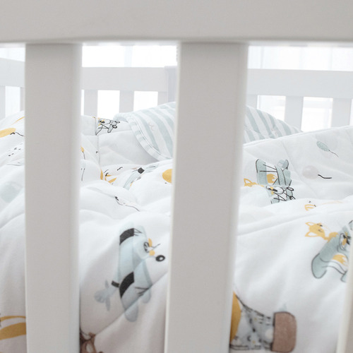 Living Textiles Reversible Cotton Cot Comforter Temple & ster