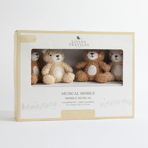 Living Textiles Cuddly Bear Musical Mobile