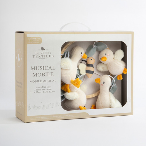 Living Textiles Goosey Goosey Musical Mobile