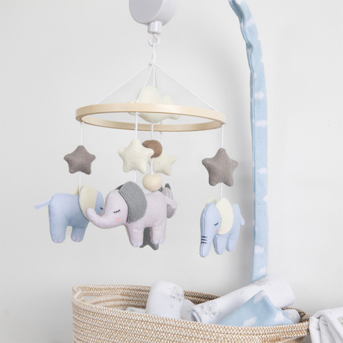 Living Textiles Elephant Playtime Musical Mobile