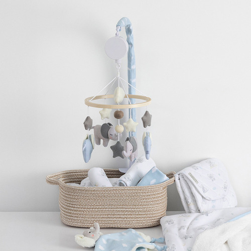 Living Textiles Elephant Playtime Musical Mobile
