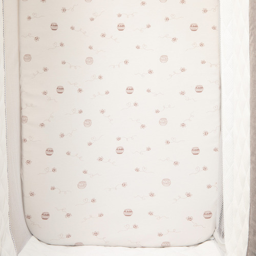 Living Textiles 2 Piece Cuddly Bear Organic Cotton Fitted Sheet Set