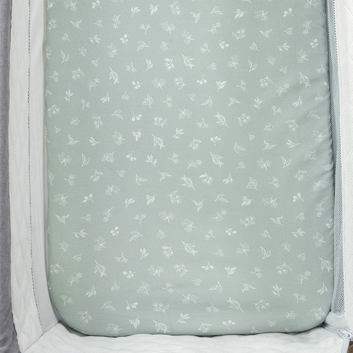Living Textiles 2 Piece Cuddly Bear Organic Cotton Fitted Sheet Set