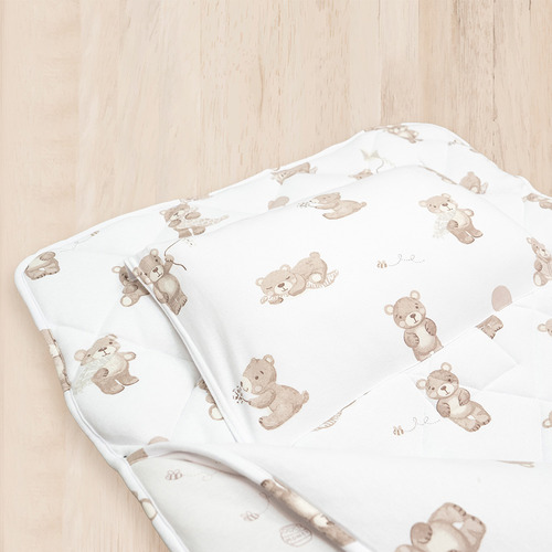 Living Textiles Cuddly Bear Cotton Nap Mat