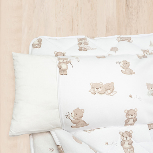 Living Textiles Cuddly Bear Cotton Nap Mat