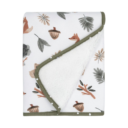 Living Textiles Forest Retreat Cotton Pram Blanket