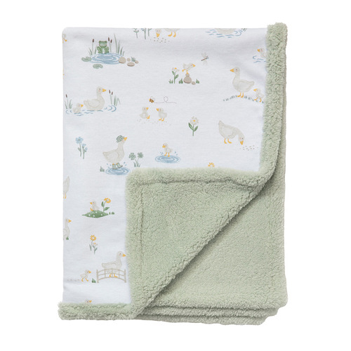 Living Textiles Goosey Goosey Organic Cotton Pram Blanket