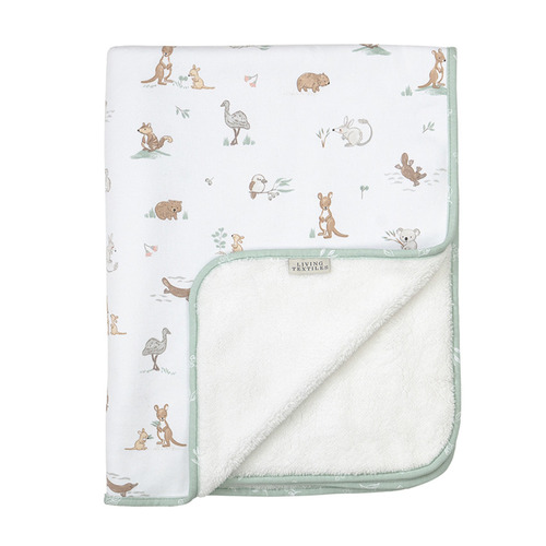 Living Textiles Australiana Cotton Pram Blanket