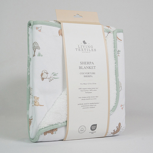 Living Textiles Australiana Cotton Pram Blanket