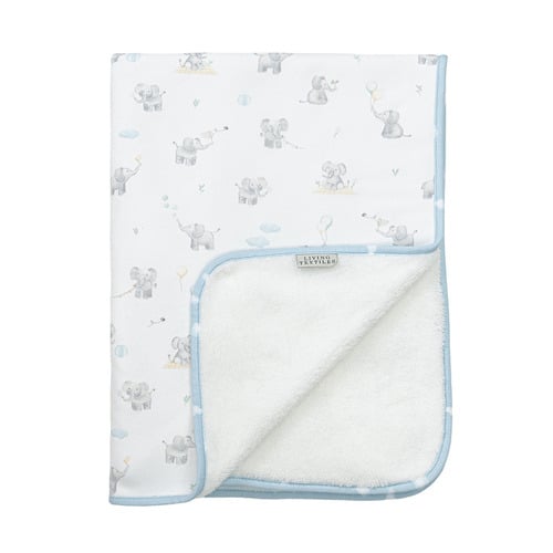 Living Textiles Elephant Playtime Cotton Pram Blanket