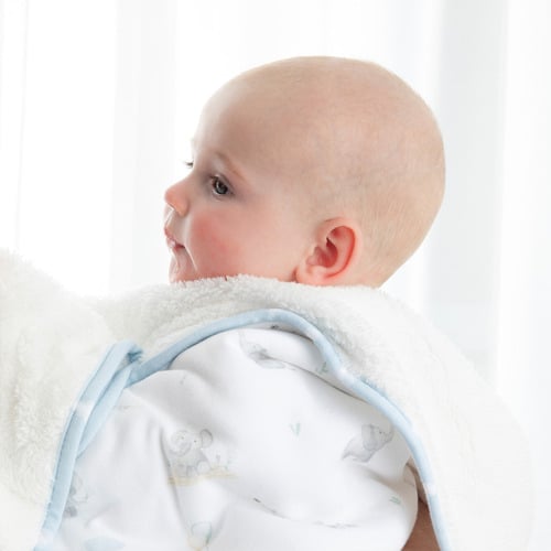 Living Textiles Elephant Playtime Cotton Pram Blanket