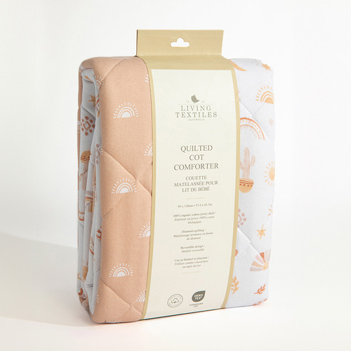 Living Textiles Bohemian Bliss Reversible Organic Cotton Cot Comforter
