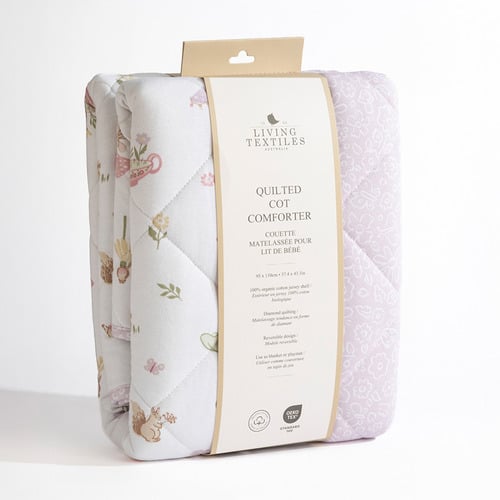 Living Textiles Whimsical Wonderland Reversible Organic Cotton Cot Comforter