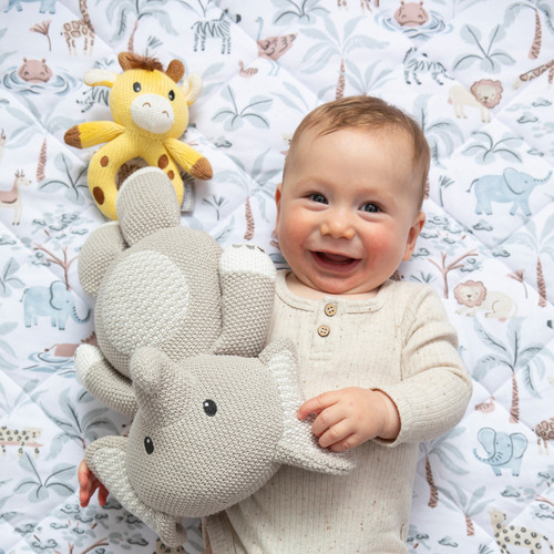 Living Textiles Wild Safari Reversible Organic Cotton Cot Comforter
