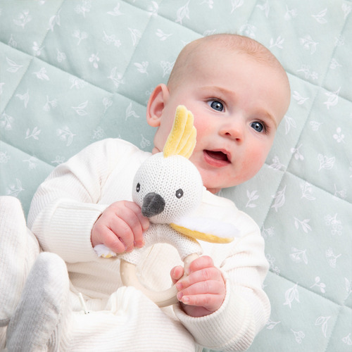 Living Textiles Australiana Reversible Organic Cotton Cot Comforter