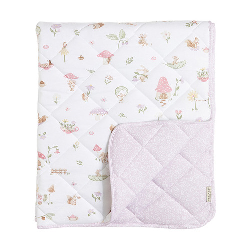 Living Textiles Whimsical Wonderland Reversible Organic Cotton Cot Comforter