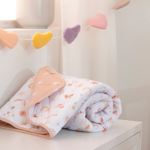 Living Textiles Bohemian Bliss Reversible Organic Cotton Cot Comforter